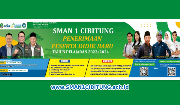 PPDB SMA 2023-2024 SMAN 1 CIBITUNG